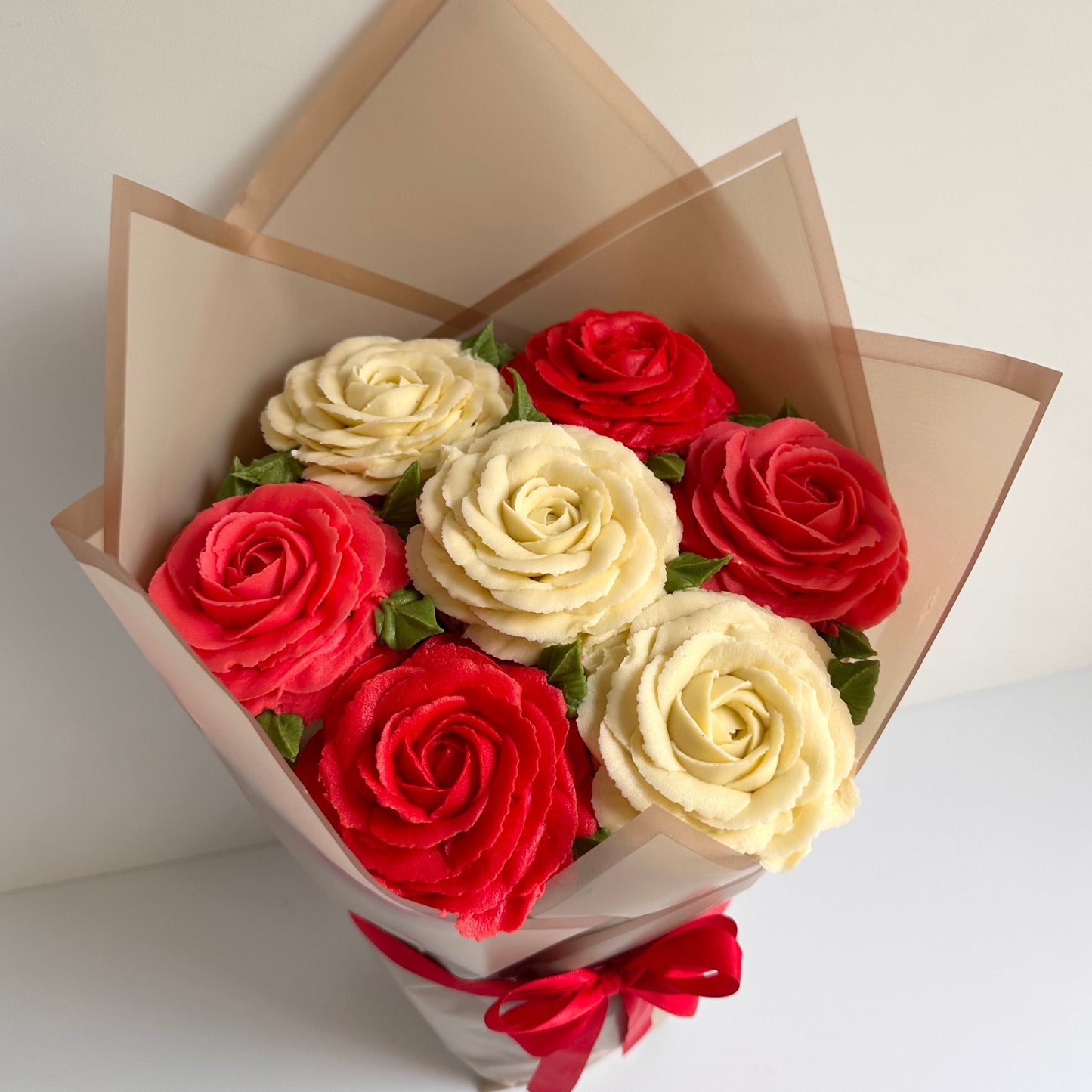 Luxe Rose Standing Cupcake Bouquet