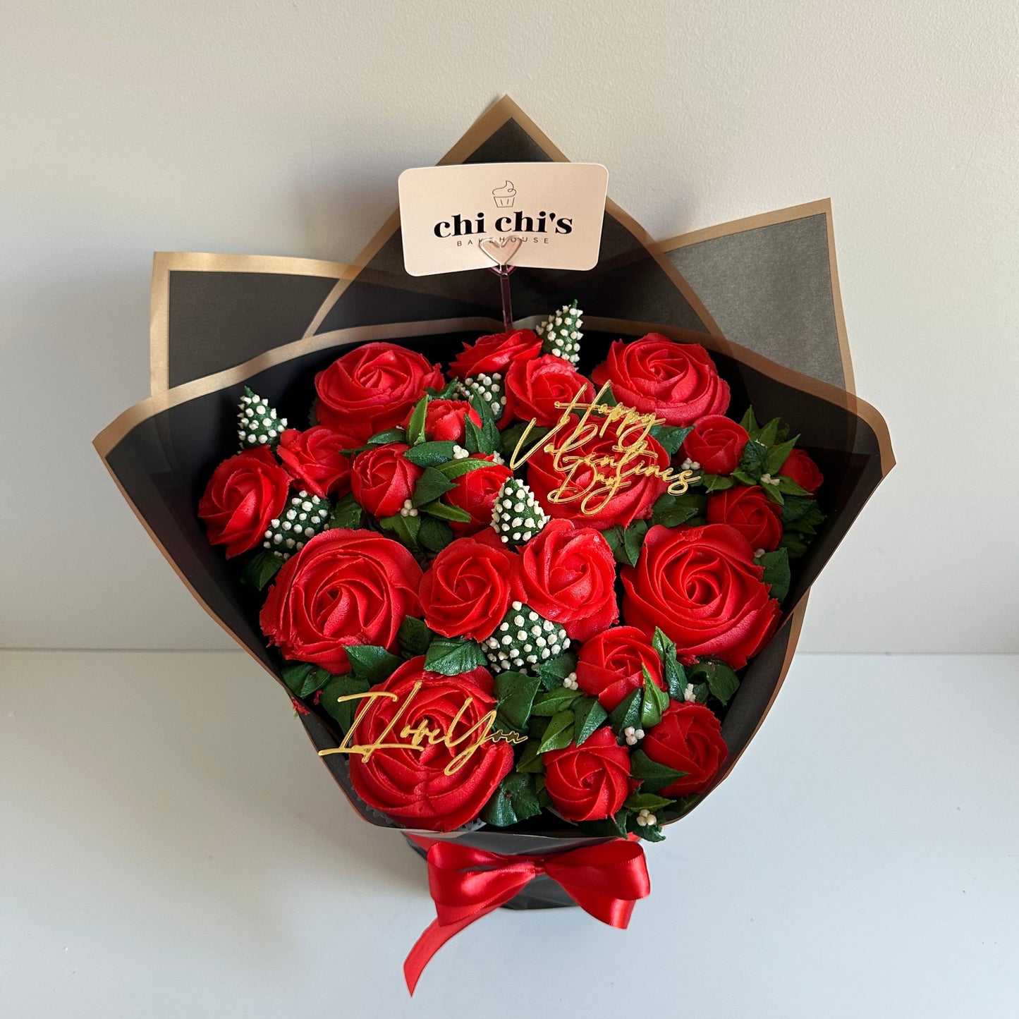 Valentine's Day Standing Cupcake Bouquet