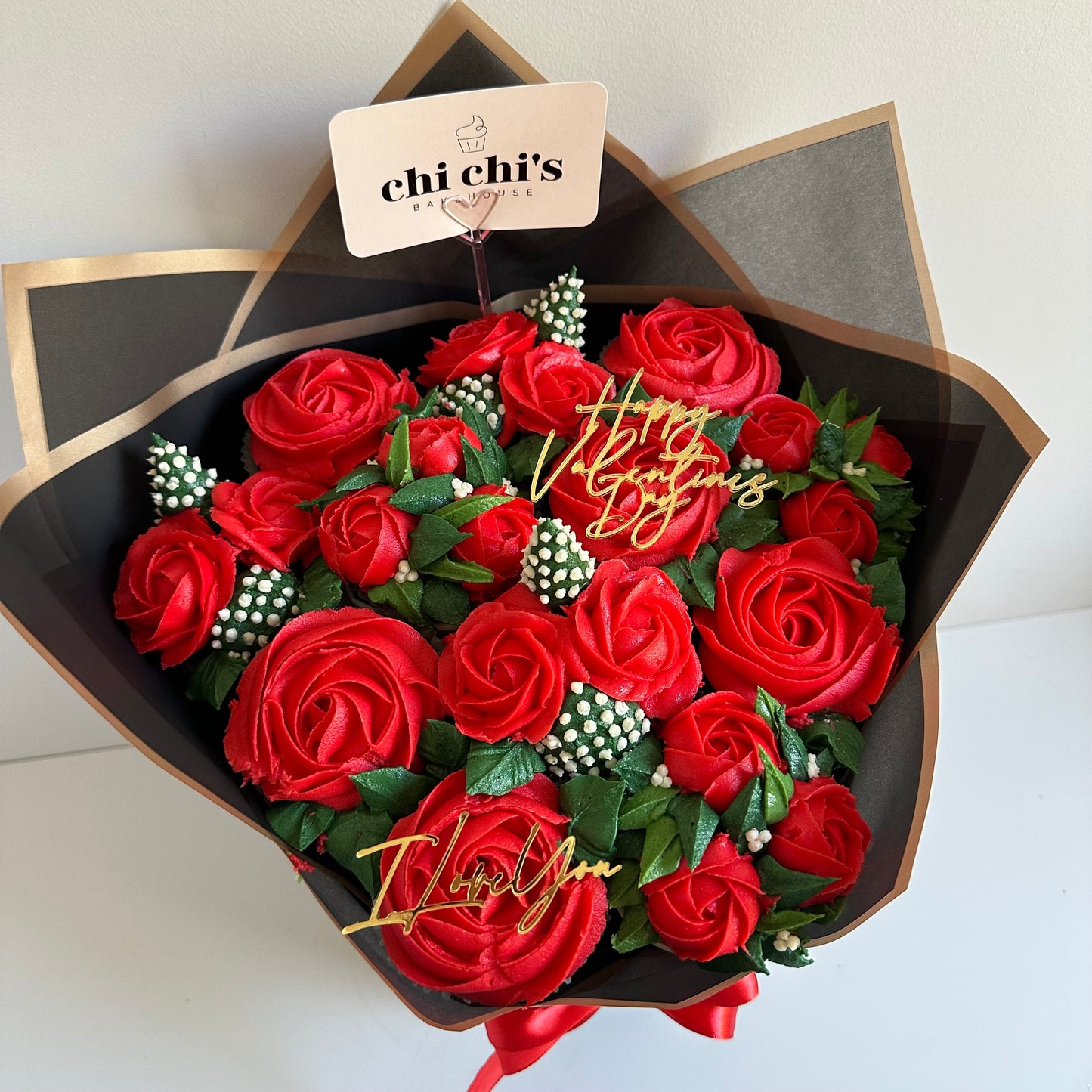 Valentine's Day Standing Cupcake Bouquet