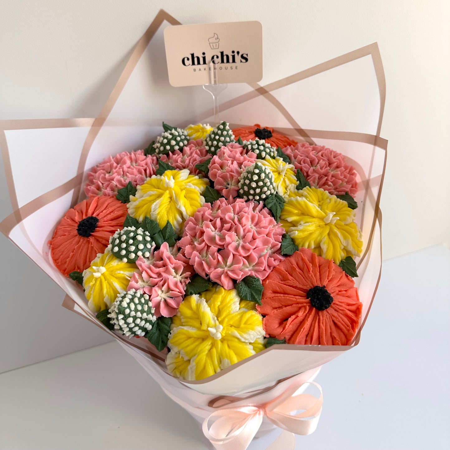 Tropical Standing Cupcake Bouquet