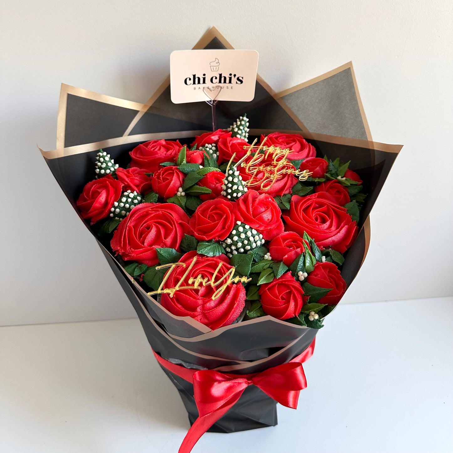 Valentine's Day Standing Cupcake Bouquet