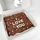 Message Brownie Slab