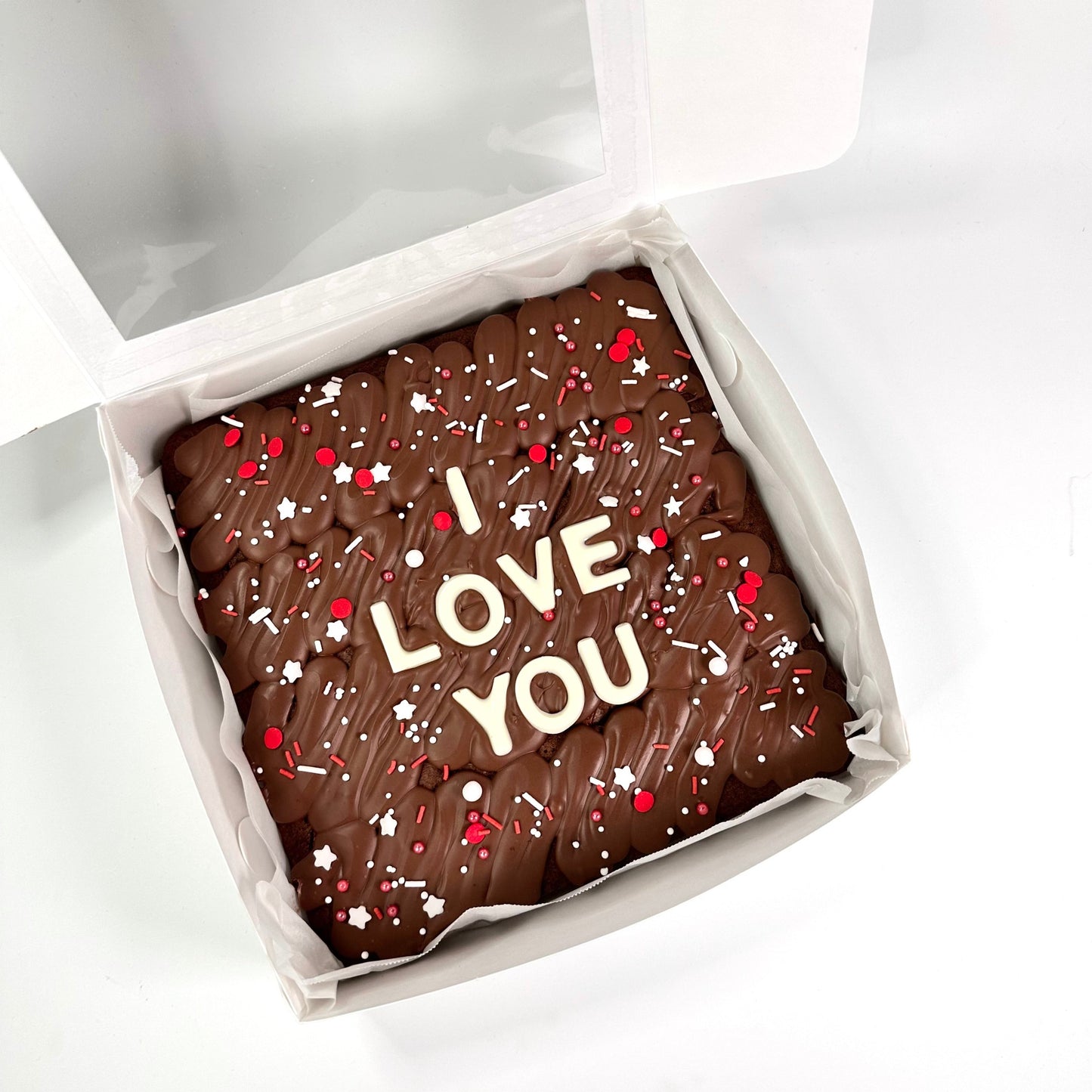Message Brownie Slab